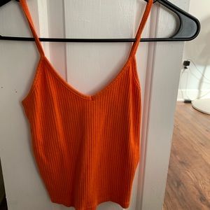 Orange crop top